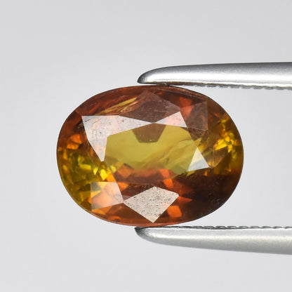 1.48ct ETW Earth-Mined Yellow Green Tourmaline – Oval Cut, Unheated
