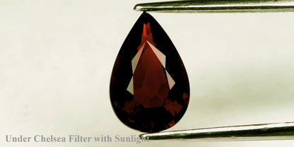 1.50ct ETW Green Chrome Tourmaline Gemstone – Pear Cut