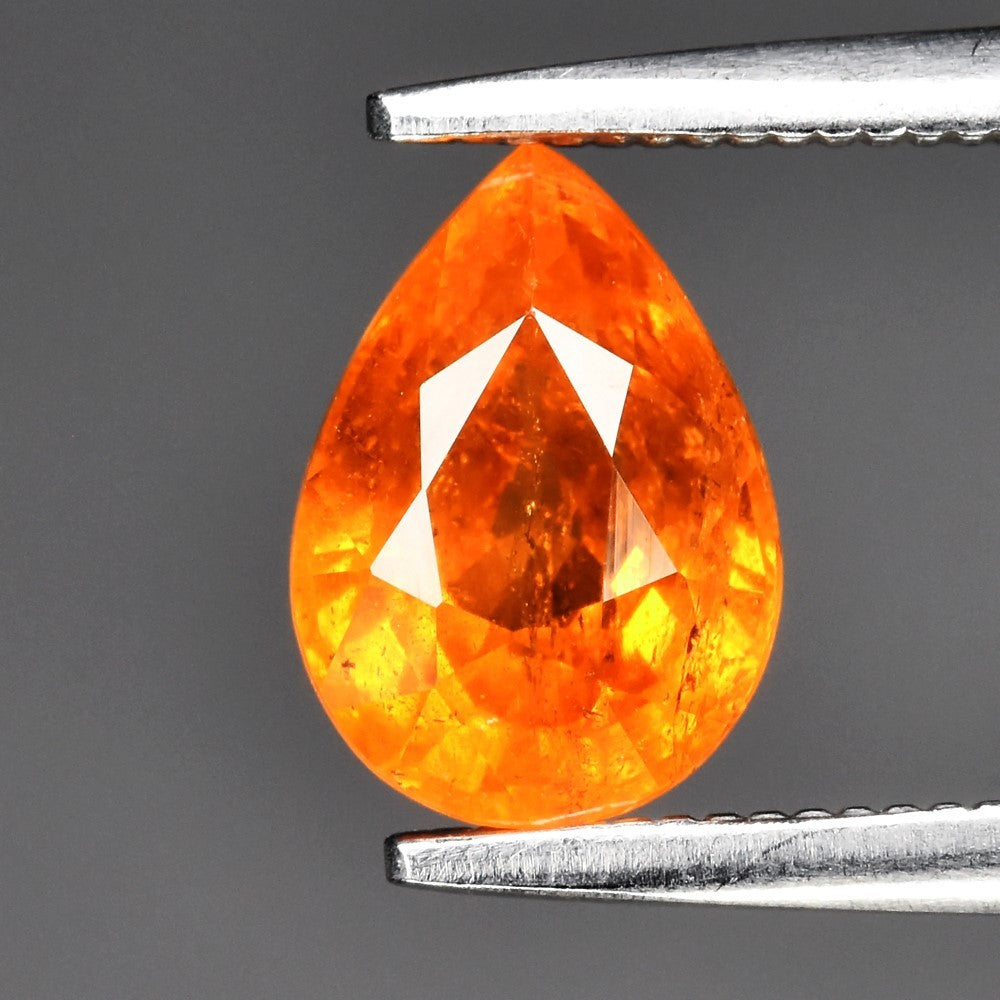 1.50ct ETW Orange Spessartite Garnet – Pear Cut