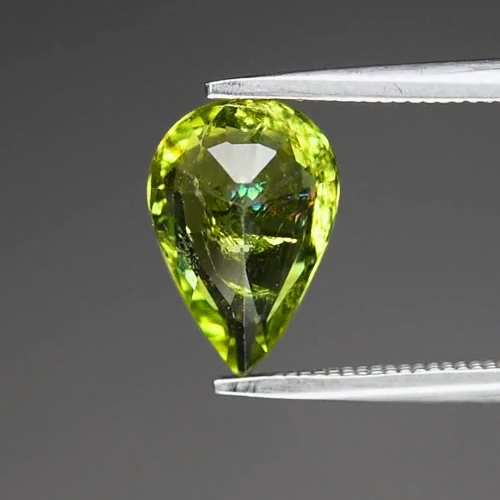 1.51ct Earth-Mined Chrome Tourmaline – Pear Cut - UVs - DISCOUNTED