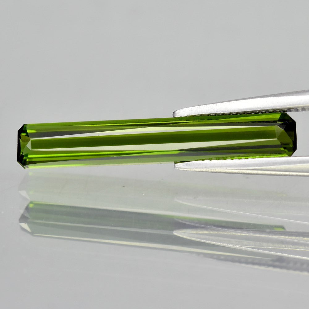 1.59ct ETW Green Tourmaline Gemstone – Octagon Cut