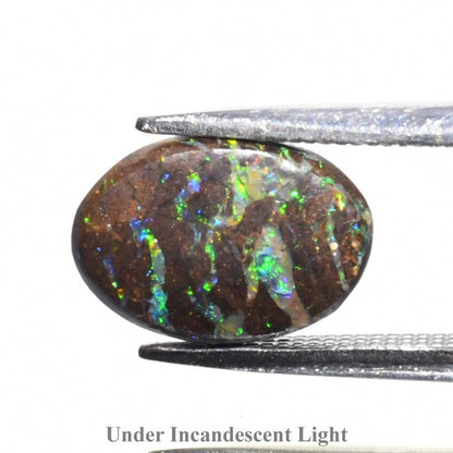 1.63ct ETW Earth-Mined Boulder Opal – Oval Cabochon