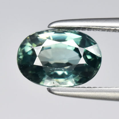 1.68ct ETW Earth-Mined Bluish Green Zircon – Oval Cut
