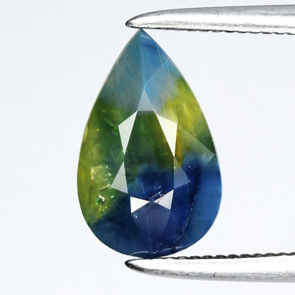 1.83ct ETW Green/Blue Bi-Colored Sapphire - Pear Cut - DISCOUNTED