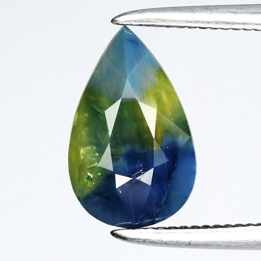 1.83ct ETW Green/Blue Bi-Colored Sapphire - Pear Cut - DISCOUNTED