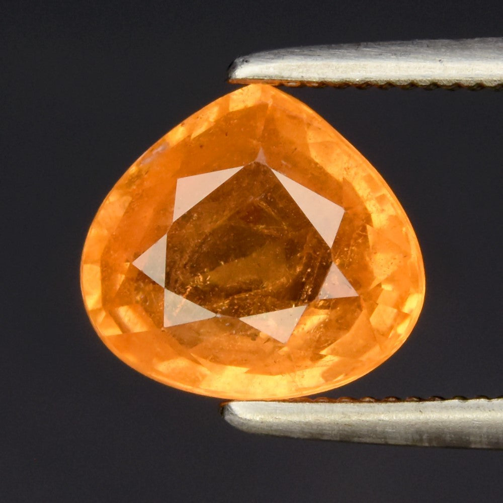 1.86ct ETW Fanta Orange Spessartine Garnet Gemstone – Pear Cut