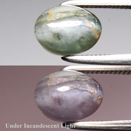 1.90ct ETW Earth-Mined Green Cat's Eye Alexandrite – Oval Cabochon, Unheated