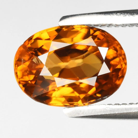 1.92ct ETW Yellow Zircon Gemstone – Oval Cut - DISCOUNTED