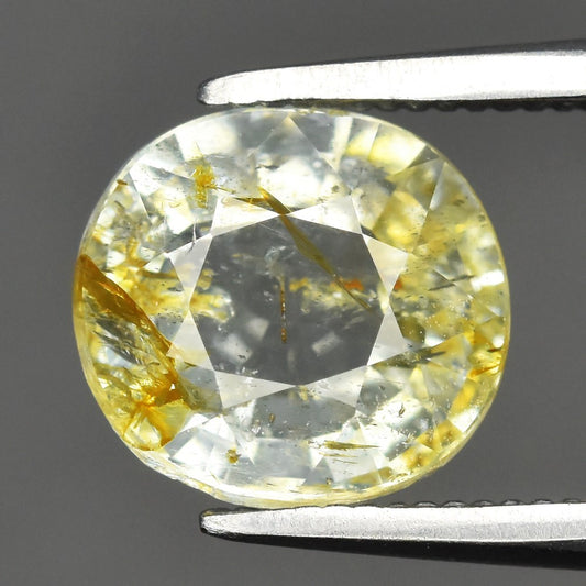 1.99 ct ETW Light Green Sapphire – Cushion Cut