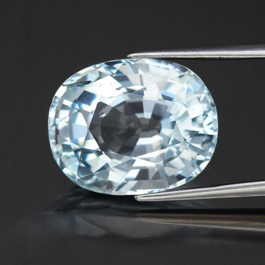 10.72ct ETW Earth-Mined Blue Aquamarine – Cushion Cut, Unheated - DISCOUNTED