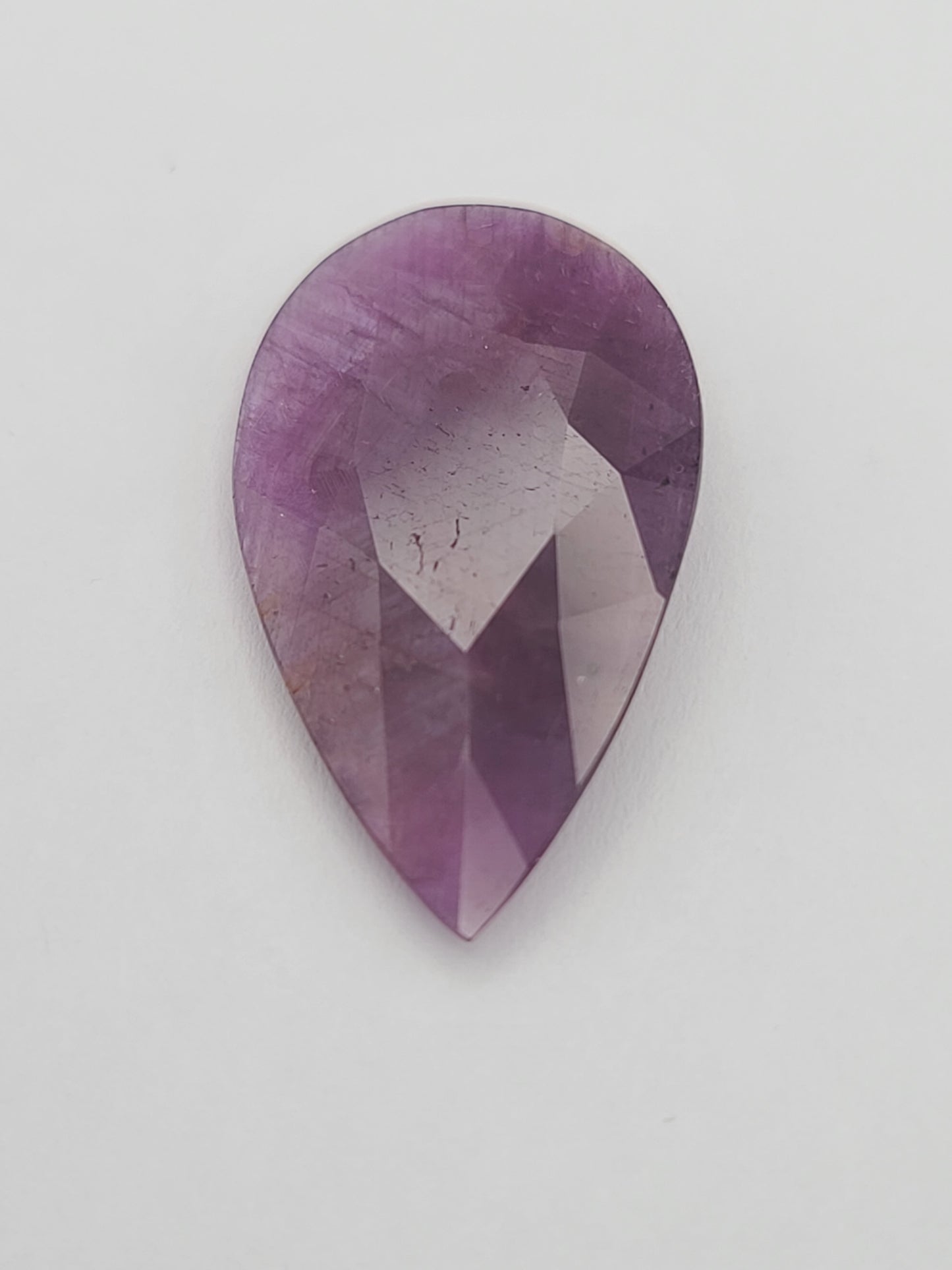 24.83ct ETW Unheated Purple Sapphire Gemstone - Pear Cut
