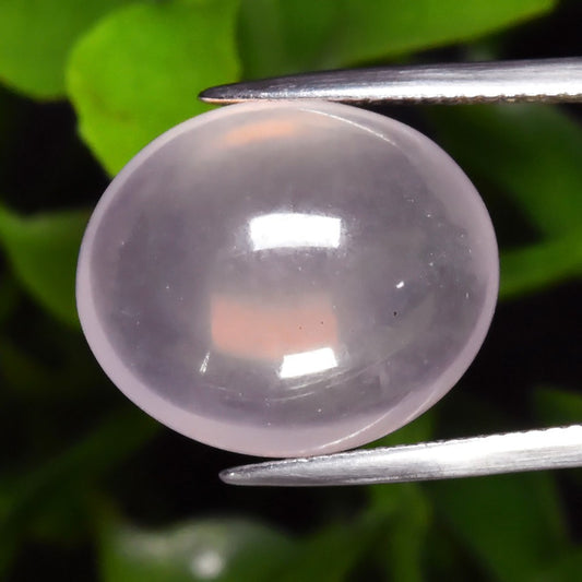 14.57ct ETW Earth-Mined Light Pink Rose Quartz – Oval Cabochon, Unheated