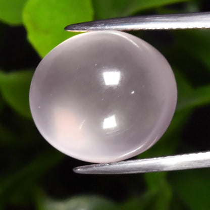 15.30ct Earth-Mined Light Pink Rose Quartz – Oval Cabochon, Unheated