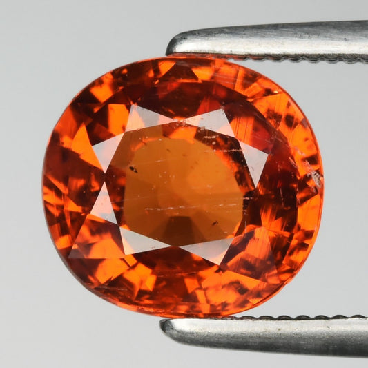 2.01ct ETW Orange Spessartite Garnet Gemstone – Cushion Cut