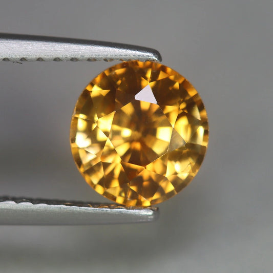 2.06ct ETW Earth-Mined Yellow Zircon – Oval Cut, Unheated