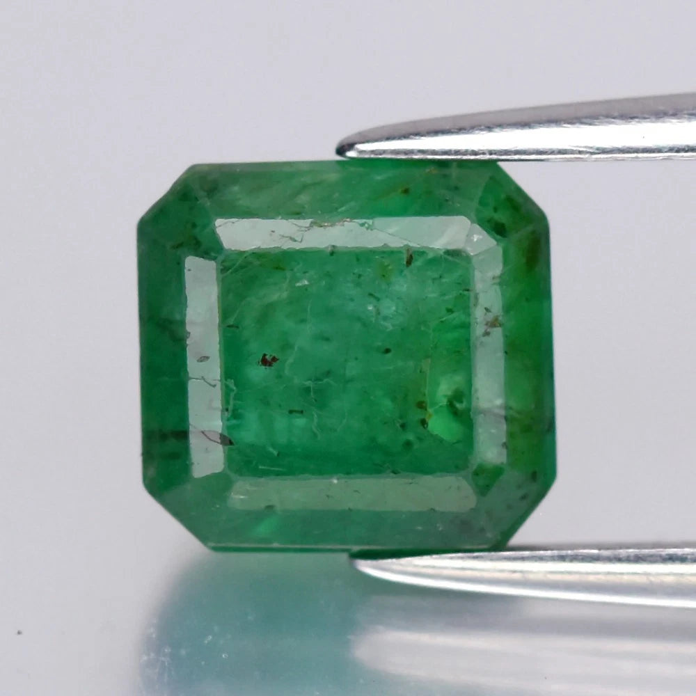 2.11ct ETW Earth-Mined Green Emerald – Octagon Cut