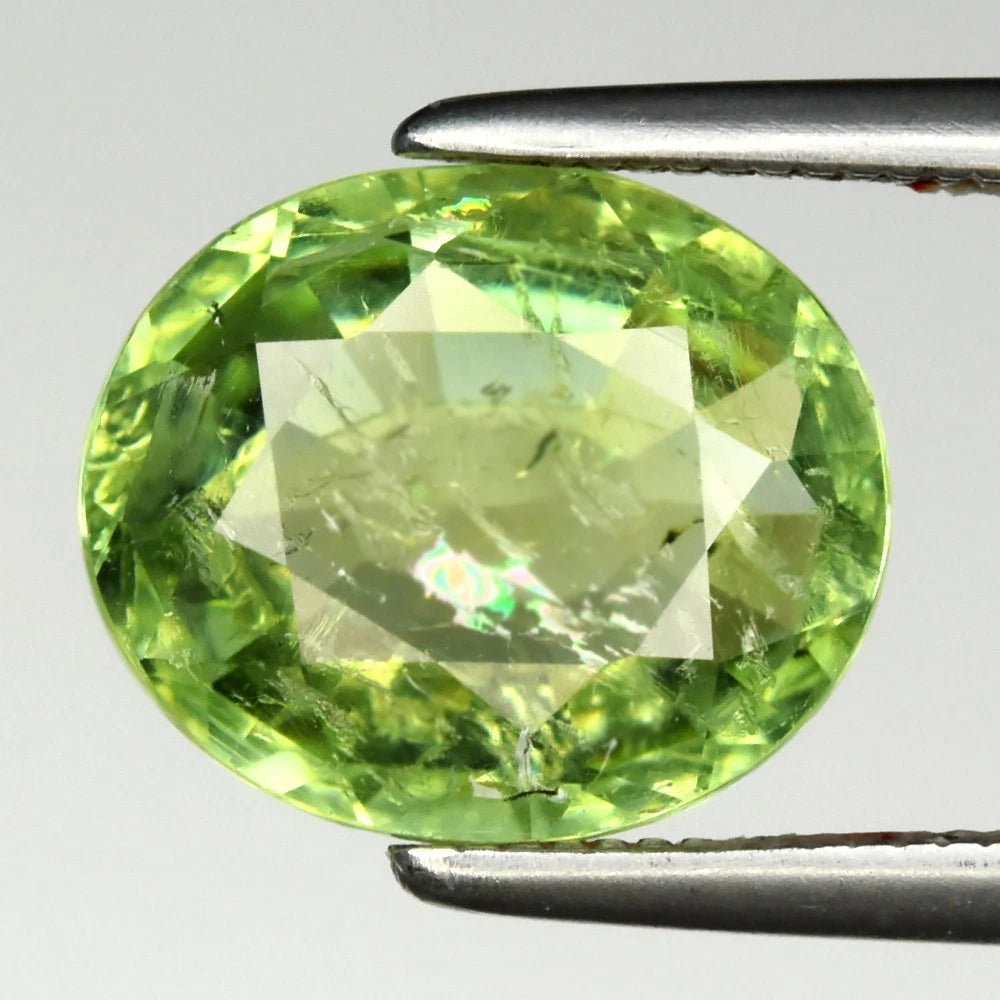 2.23ct ETW Green Tourmaline Gemstone – Oval Cut