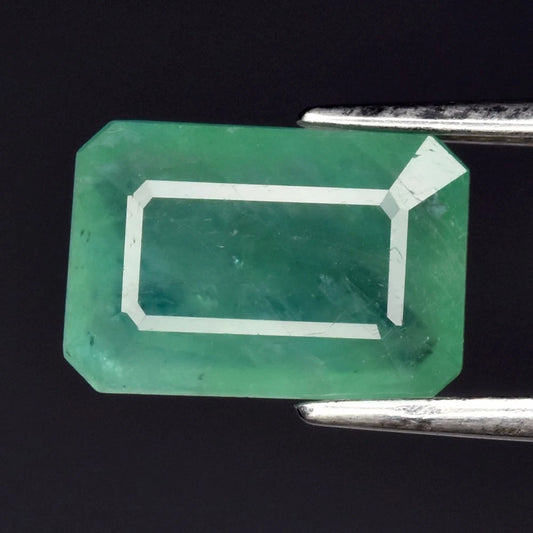 2.25ct ETW Earth-Mined Bluish Green Grandidierite – Octagon Cut