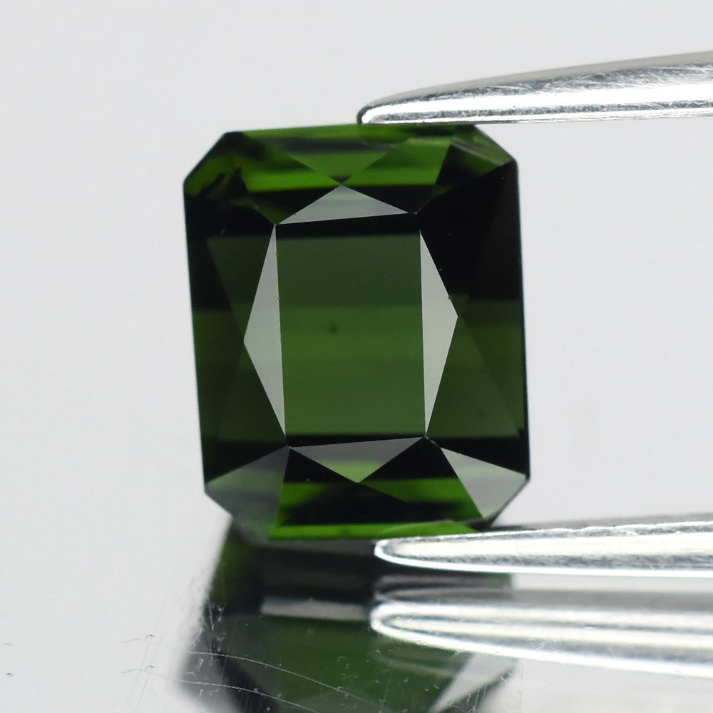 2.30ct ETW Earth-Mined Green Tourmaline – Octagon Cut, Unheated