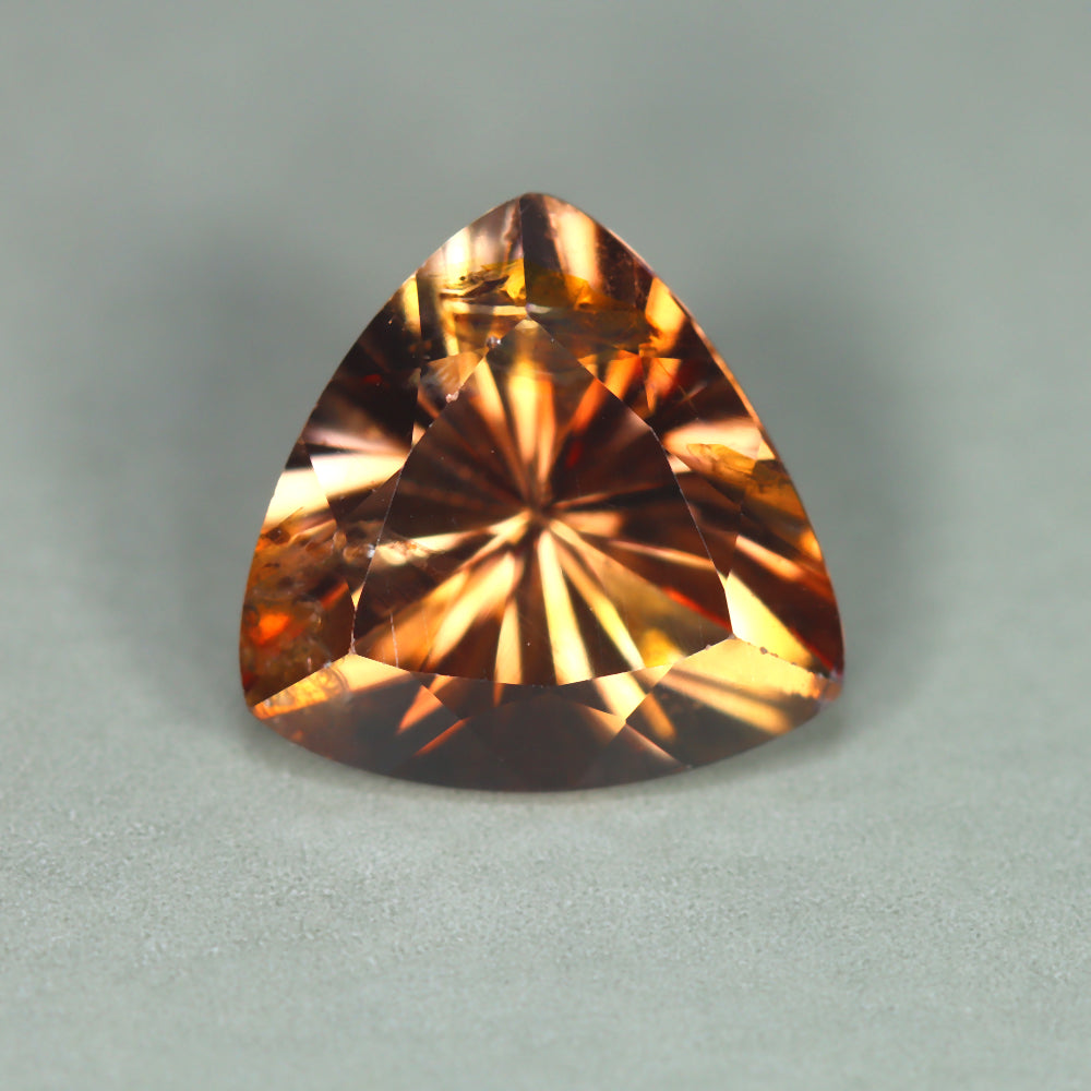 2.35ct ETW Earth-Mined Brown Zircon – Unheated, Diamond-Like Brilliance
