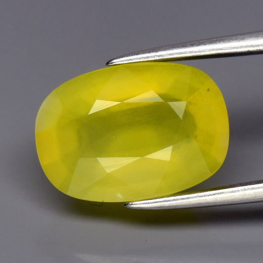 2.41ct ETW Yellow Opal Gemstone – Cushion Cut