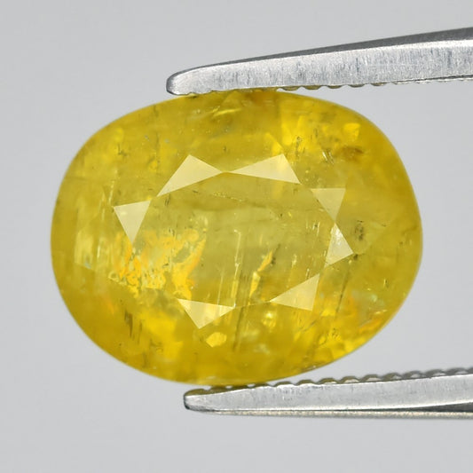 2.41ct ETW Yellow Tourmaline – Oval Cut