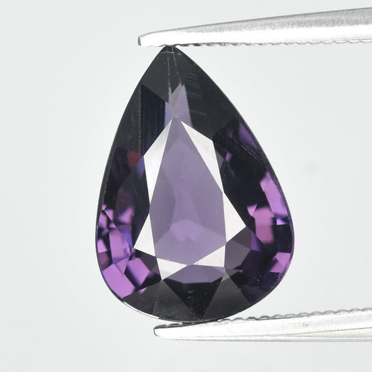 2.48ct ETW Violet Spinel Gemstone – Pear Cut