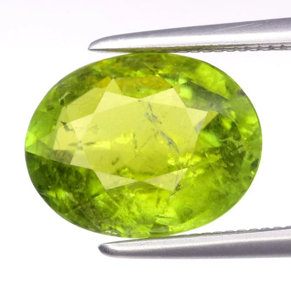 2.63ct ETW Green Tourmaline Gemstone – Oval Cut