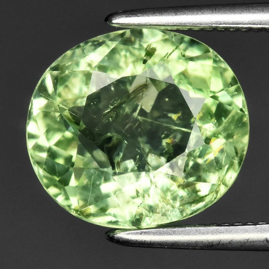 2.68ct ETW Green Tourmaline Gemstone - Oval Cut