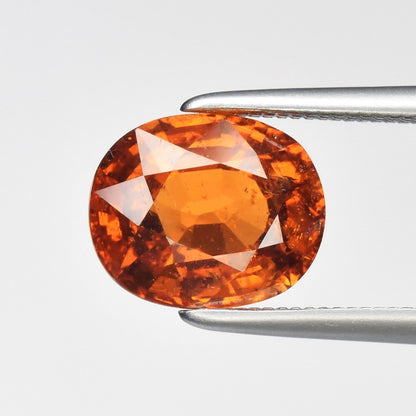 2.75ct ETW Earth-Mined Spessartine Garnet – Oval Cut, Unheated