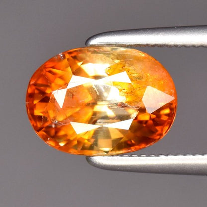 2.78ct ETW Earth-Mined Orange Yellow Zircon – Oval Cut, Unheated