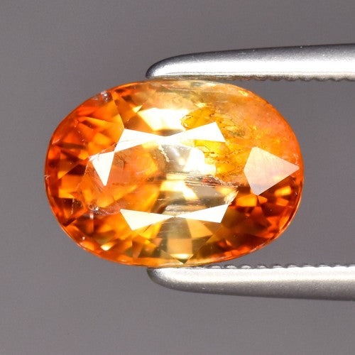 2.78ct ETW Earth-Mined Orange Yellow Zircon – Oval Cut, Unheated