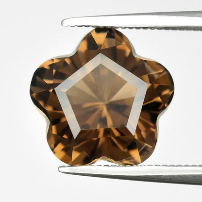 2.88ct Earth-Mined Smoky Quartz – Fancy Cut, Unheated