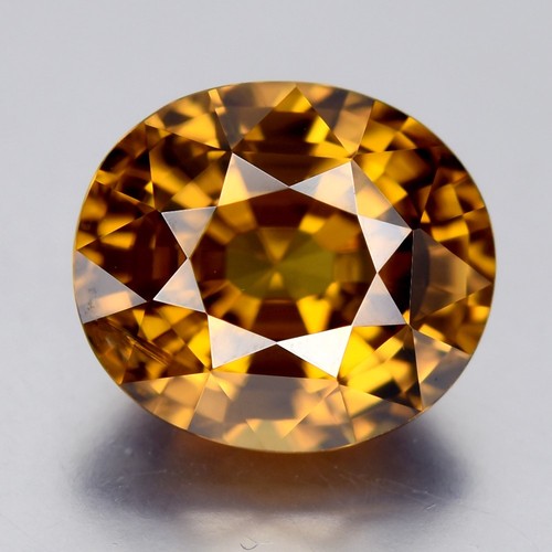2.90ct ETW Earth-Mined Golden Yellow Zircon – Oval Cut, Unheated
