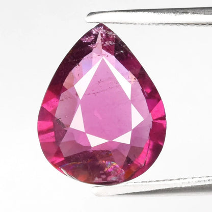 2.91ct ETW Purplish Pink Rhodolite Garnet - Pear Cut - DISCOUNTED
