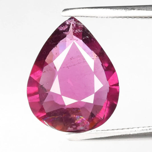 2.91ct ETW Purplish Pink Rhodolite Garnet - Pear Cut - DISCOUNTED