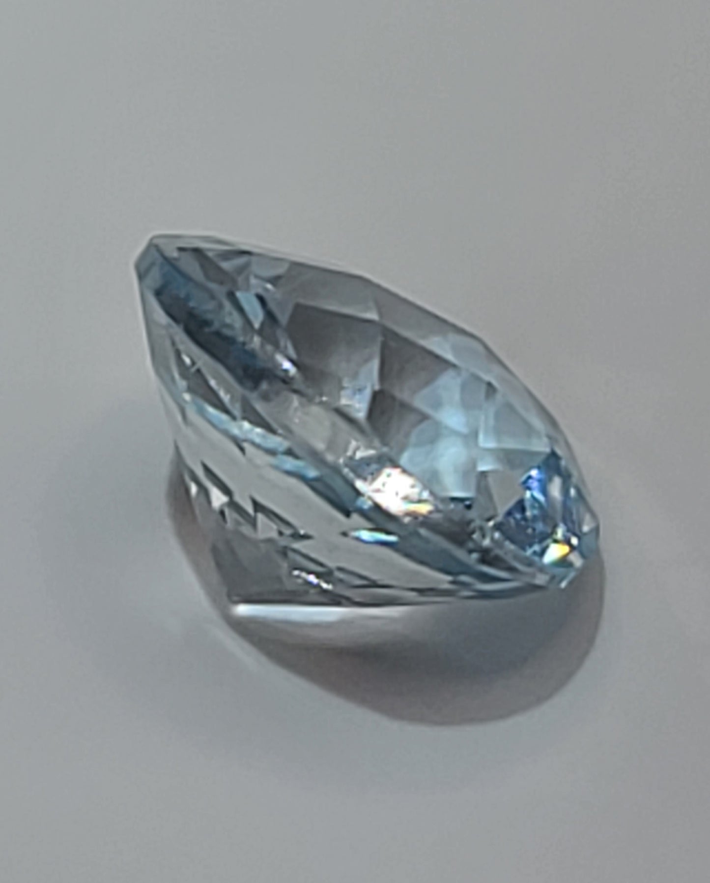 2.4ct Round Natural Aquamarine Loose Gemstone