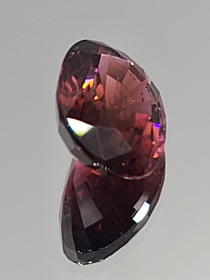 6.0ct ETW Natural Deep Pink Tourmaline Gemstone - Oval Cut