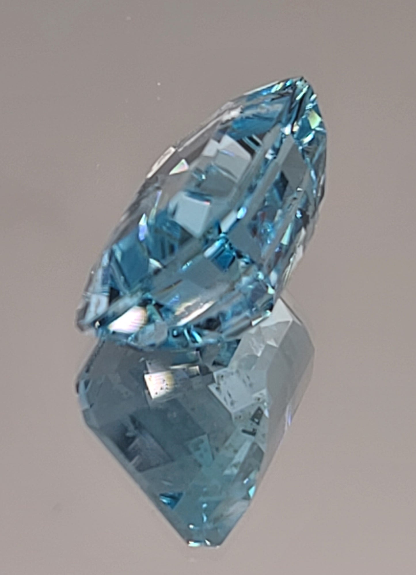 23.3ct ETW Natural Sky Blue Topaz Gemstone - Emerald Cut