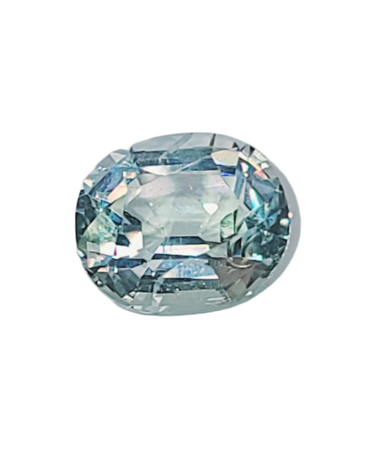 5.25ct ETW Natural Aquamarine Gemstone - Oval Cut