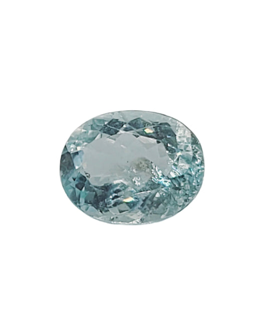 3.36ct ETW Natural Aquamarine Gemstone - Oval Cut