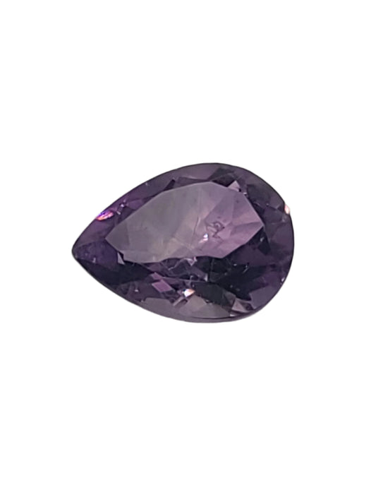 7.84ct ETW Natural Amethyst Gemstone - Pear Cut