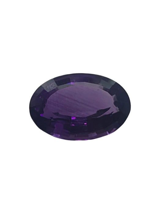 9.5ct ETW Natural Amethyst Gemstone - Oval Cut