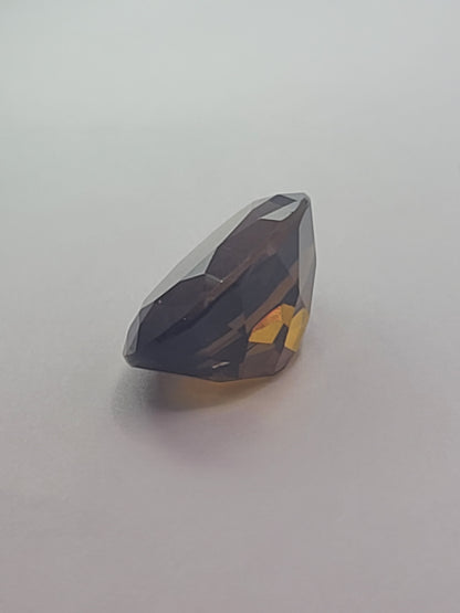 17.2ct ETW Natural Smoky Quartz Gemstone - Oval Cut