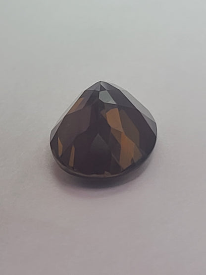 17.2ct ETW Natural Smoky Quartz Gemstone - Oval Cut