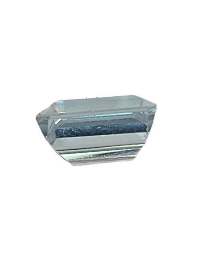 3.97ct ETW Natural Aquamarine Gemstone - Square Cut
