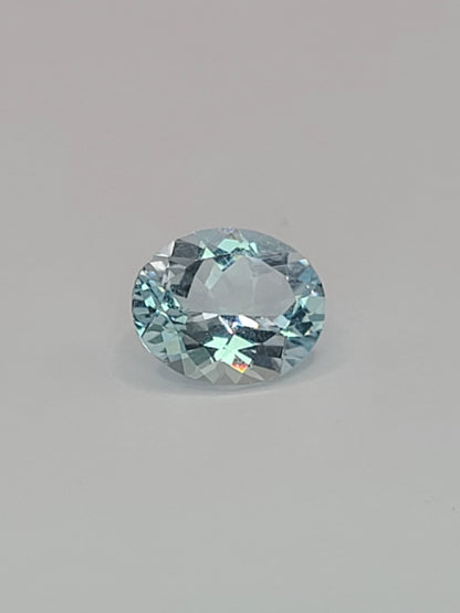 2.72ct ETW Natural Aquamarine Gemstone -Oval Cut