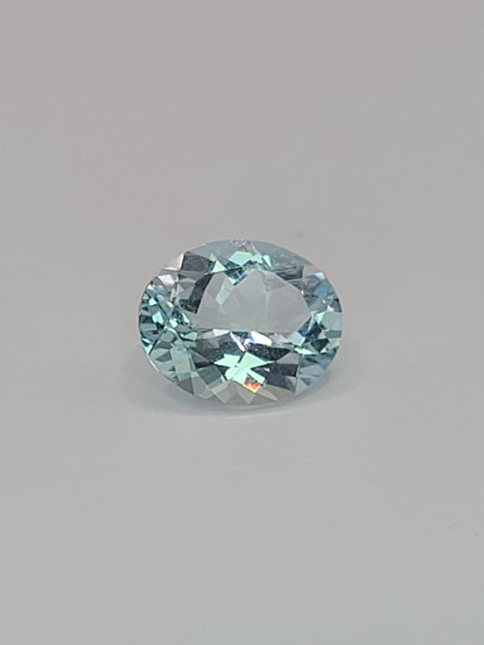2.72ct ETW Natural Aquamarine Gemstone -Oval Cut