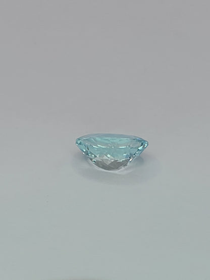 2.72ct ETW Natural Aquamarine Gemstone -Oval Cut