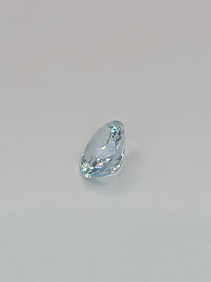 2.72ct ETW Natural Aquamarine Gemstone -Oval Cut